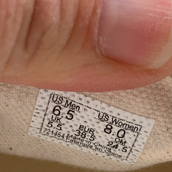 New Never Worn Classic VANS Classic Slip-O Swirl Turquoise Size Men 6.5/ Women 8 - Picture 10 of 10